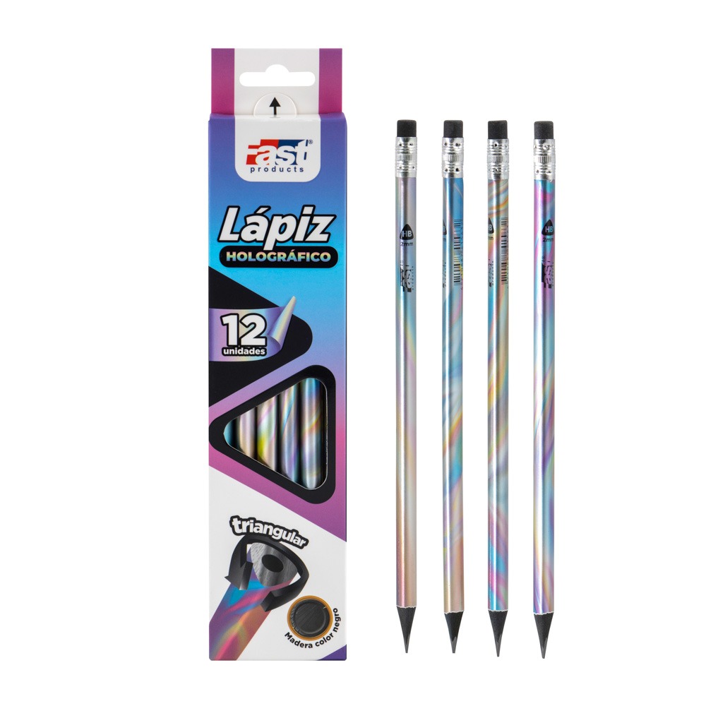 [DIST03015] LAPIZ FAST TRIANGULAR HOLOGRAFICO