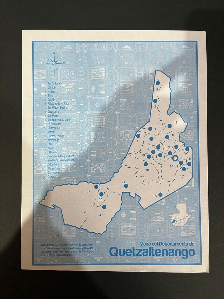 [DIST03028] MAPA DE QUETZALTENANGO