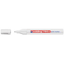 MARCADOR EDDING 790-49 METALICO PUNTA GRUESA  BLANCO