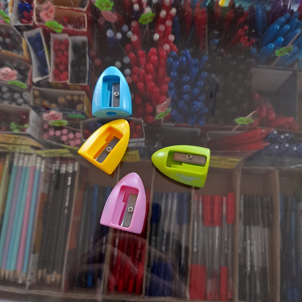 SACAPUNTAS Y-PLUS PLASTICO ROCKET (BX40)