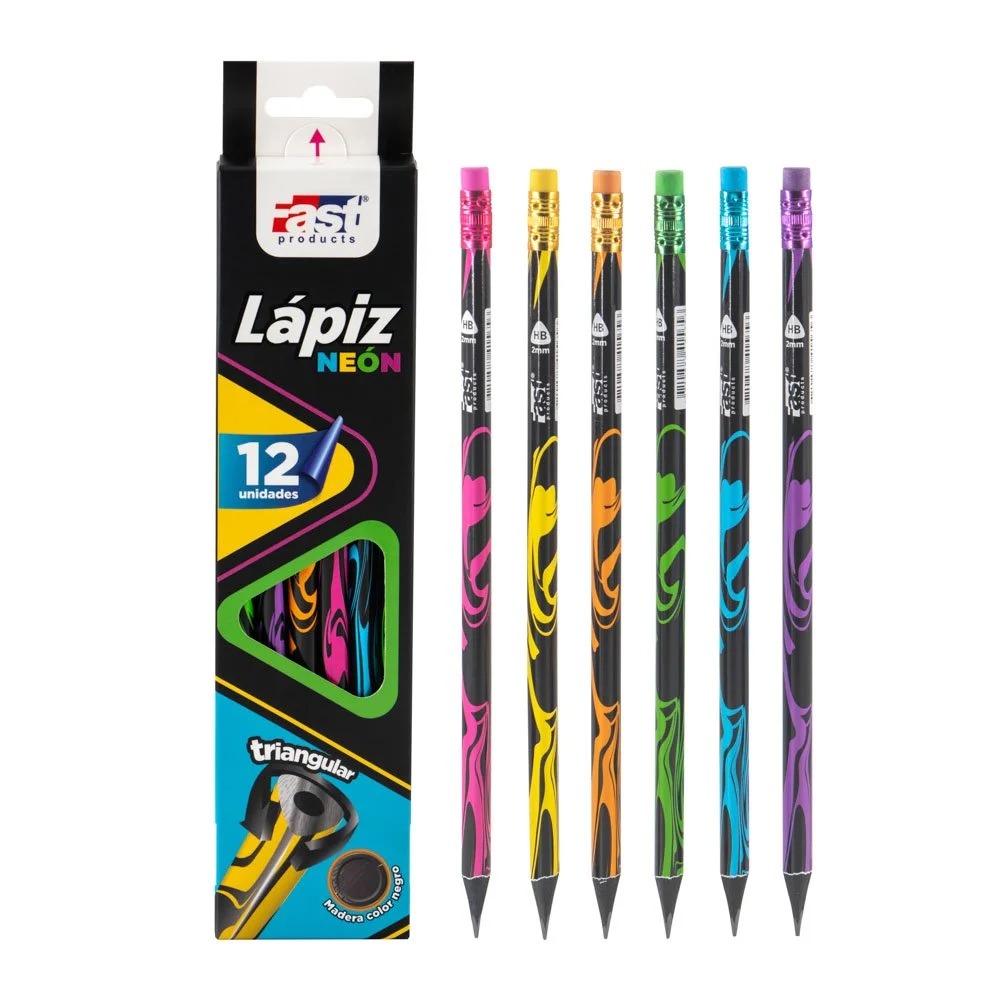 [DIST03128] LAPIZ FAST TRIANGULAR NEON
