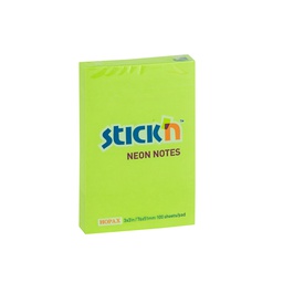 BLOCK STICKN NEON 2X3" VERDE COD. 21163