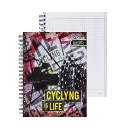 CUADERNO C/ESPIRAL ESTILO 100H T/DURA URBAN II RAYADO