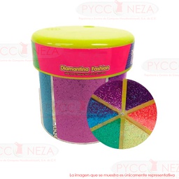 [DIST03282] BOTE DE DIAMANTINA 6C NEON 80GR. BAMBARY CX12