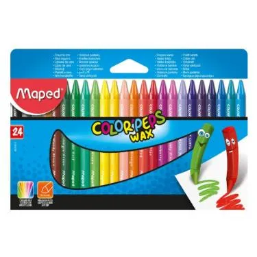 CRAYON DE CERA MAPED MAX 861013 REGULAR 24 COLORES
