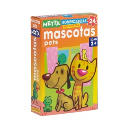 ROMPE CABEZAS METTA MASCOTAS 24 PCS