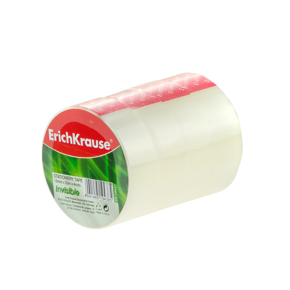 CINTA ADHESIVA ERICH KRAUSE INVISIBLE 18MM X 33M PX4