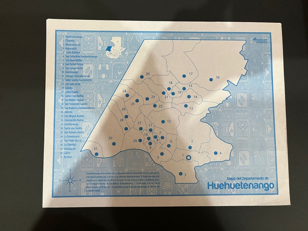 [DIST03409] MAPA DE HUEHUETENANGO