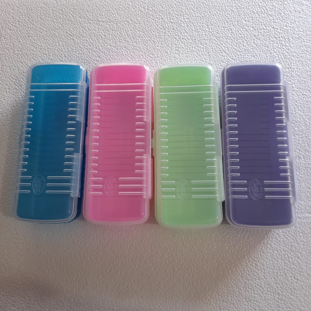 PORTA LAPICES SABLON 9011 PLASTICO PEQUEÑO SURTIDOS