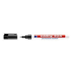 MARCADOR EDDING PERMAN. 404 P/EXTRA FINA NEGRO