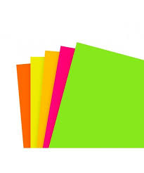 HOJA TAMAÑO CARTA ADHESIVA COLORES FLUORESCENTE