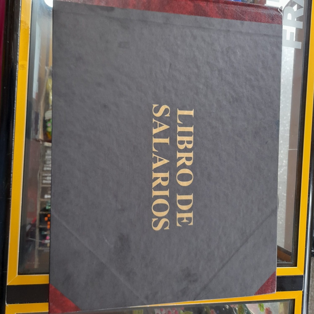 [DIST03441] LIBRO EMPASTADO SALARIOS DE 100 HOJAS