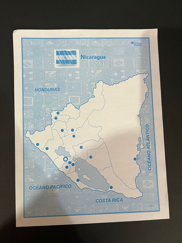 [DIST03442] MAPA NICARAGUA