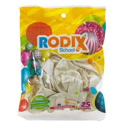 [DIST03496] GLOBO RODIX NO. 9 BLANCO BOLSA 25U.
