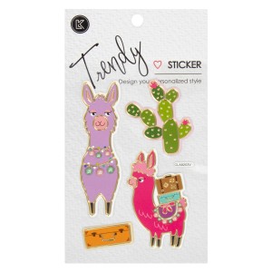 STICKER LK 9203 TRENDY LLAMA-NOPAL