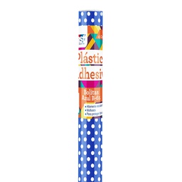 CONTAC ADHESIVO FAST ROLLO C/ PUNTOS AZUL