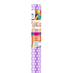 CONTAC ADHESIVO FAST ROLLO C/ PUNTOS LILA