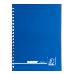 CUADERNO C/ESPIRAL CONQUIS. 3063 100H T/DURA T/CARTA CUADROS