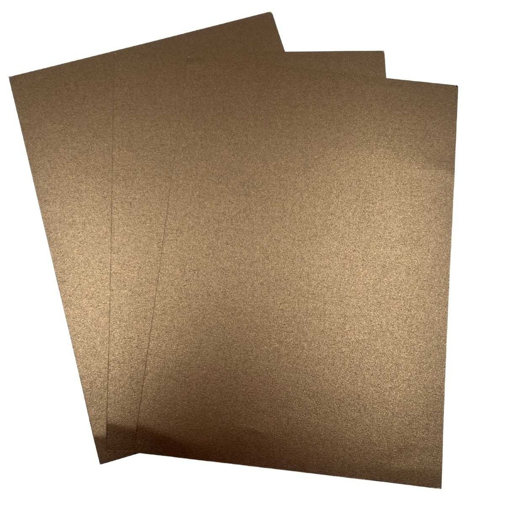 HOJA CARTA PAPEL SIRIO PEARL FUSION BRONZE 110GR