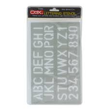 PLANTILLA PLASTICA COX P-1600 LETRAS Y NUMEROS 30MM