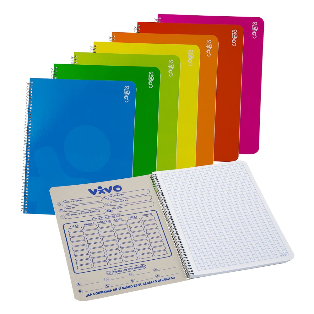 CUADERNO ESPIRAL (UNO) CUADROS 70H. PACASA CX56