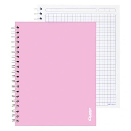 [DIST03948] CUADERNO ESPIRAL DOBLE ANILLO QUEST 100H T/DURA CUADROS-RAYADO