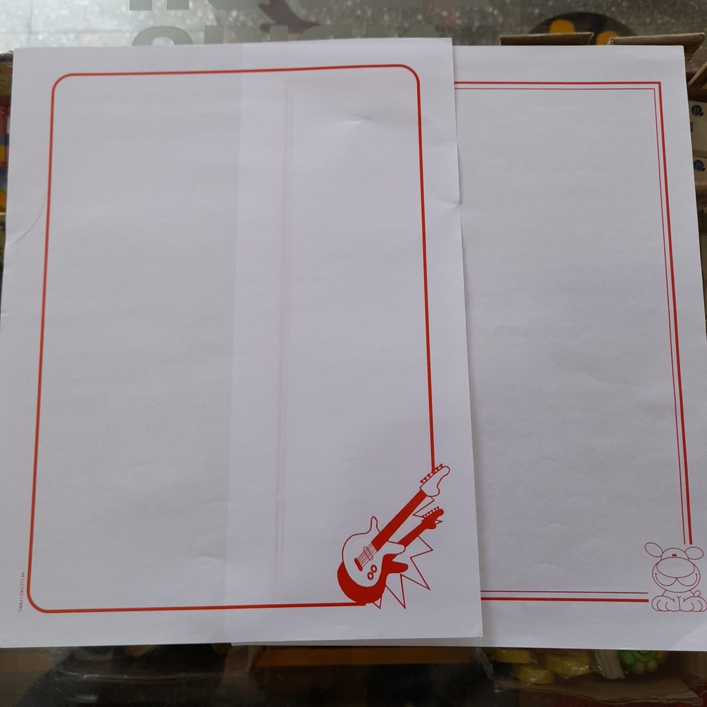 [DIST03963] HOJAS MARGINADAS VARIOS DISEÑOS TAMAÑO CARTA