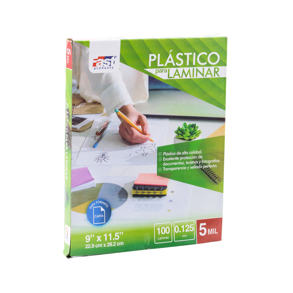 PLASTICO P/LAMINAR FAST CARTA 9"X11.5"
