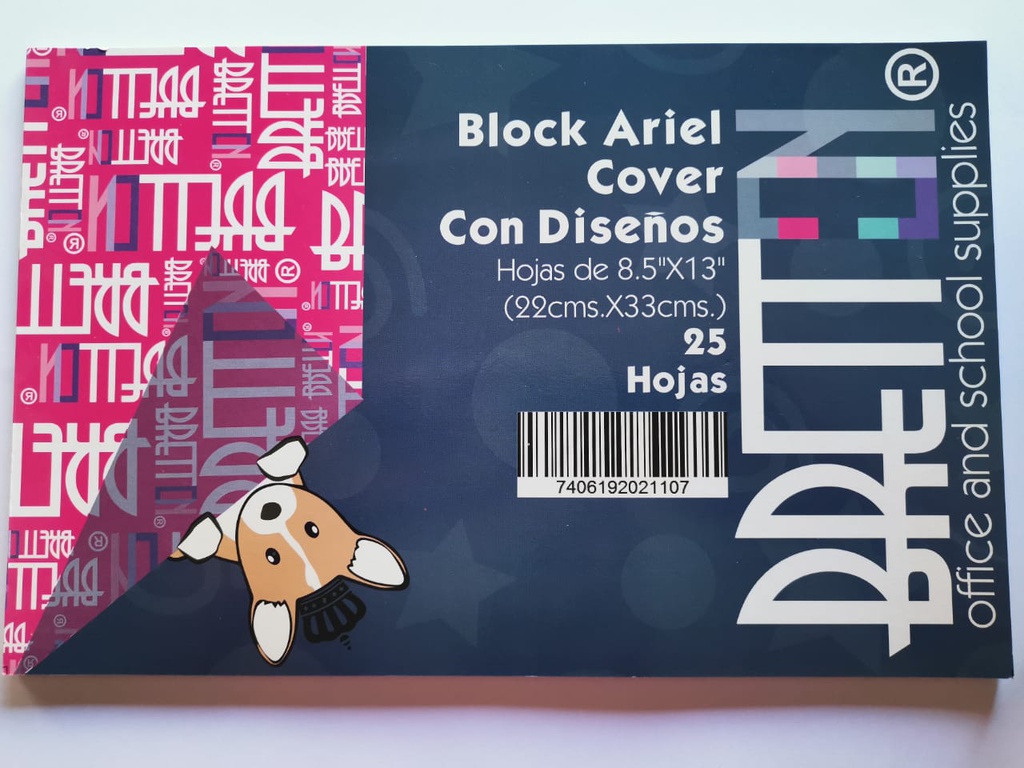 [DIST04140] BLOCK ARIEL COVER BRETTON ESTAMPADO T/OFICIO