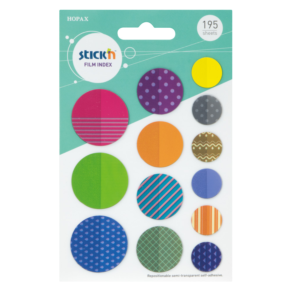 [DIST04169] BANDERITAS STICKN CIRCULOS COD. 21761