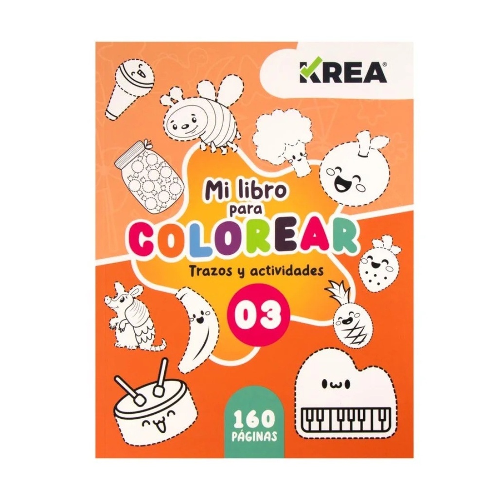 LIBRO PARA COLOREAR KREA 160PAG BOOK 3