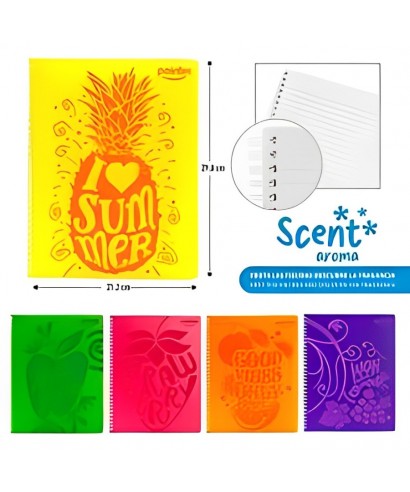 LIBRETA CON ESPIRAL POINTER C/AROMA NB-23120