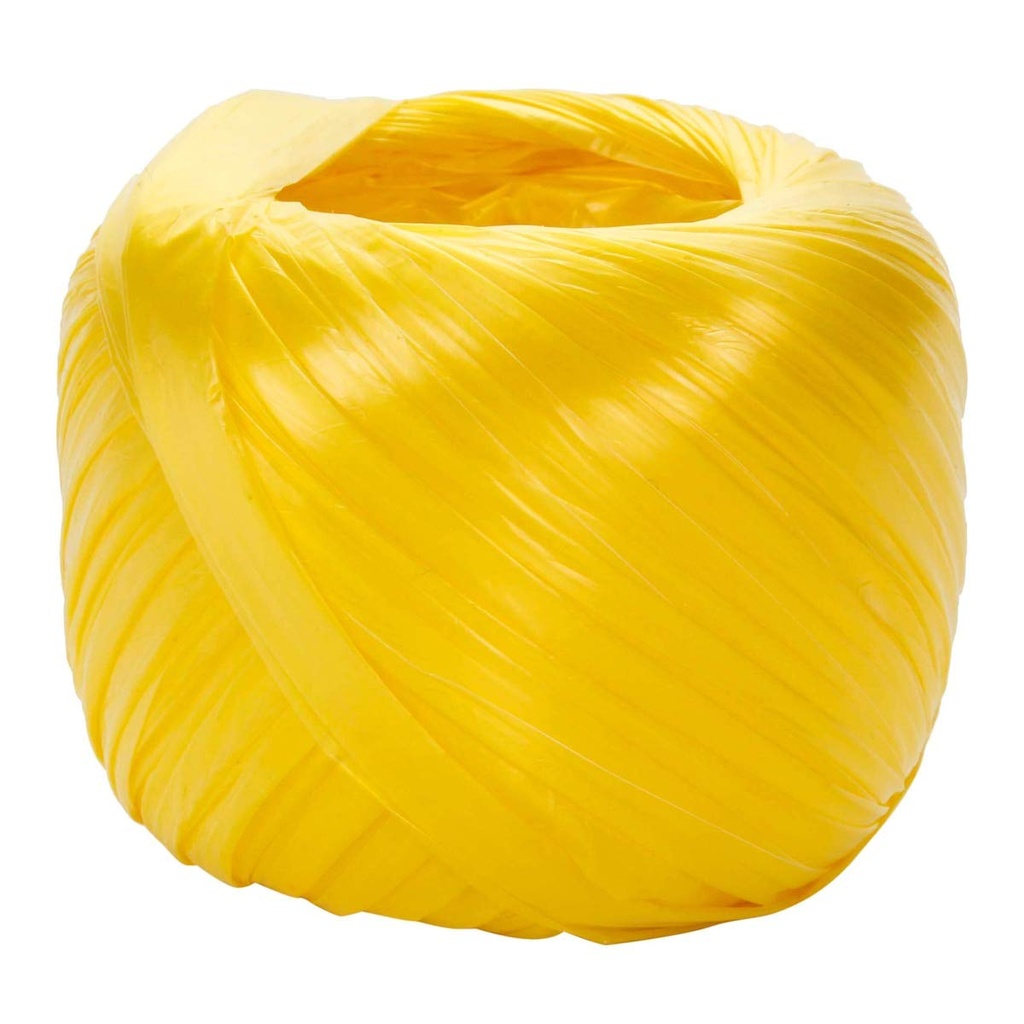 RAFIA PLASTICA AMARILLO