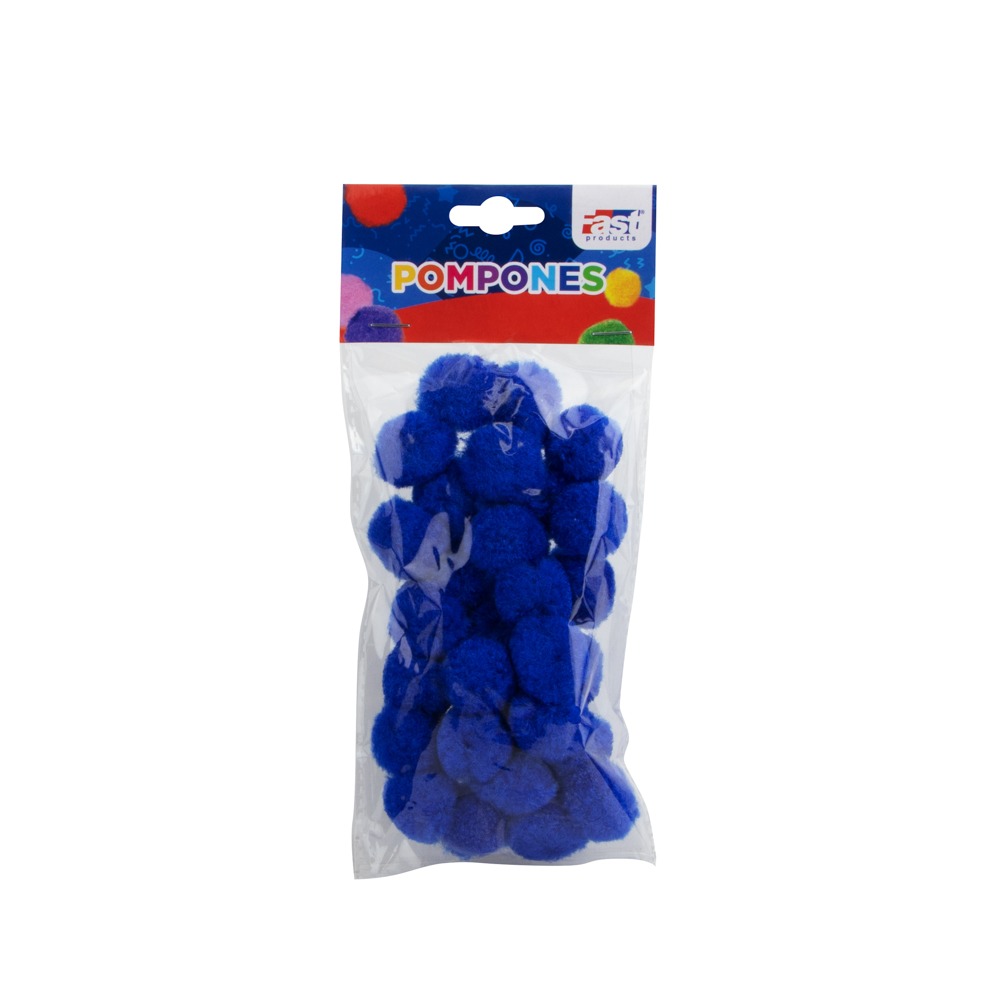 [DIST04709] POM POM FAST BX30 2.5CM AZUL