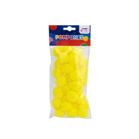 [DIST04710] POM POM FAST BX30 2.5CM AMARILLO