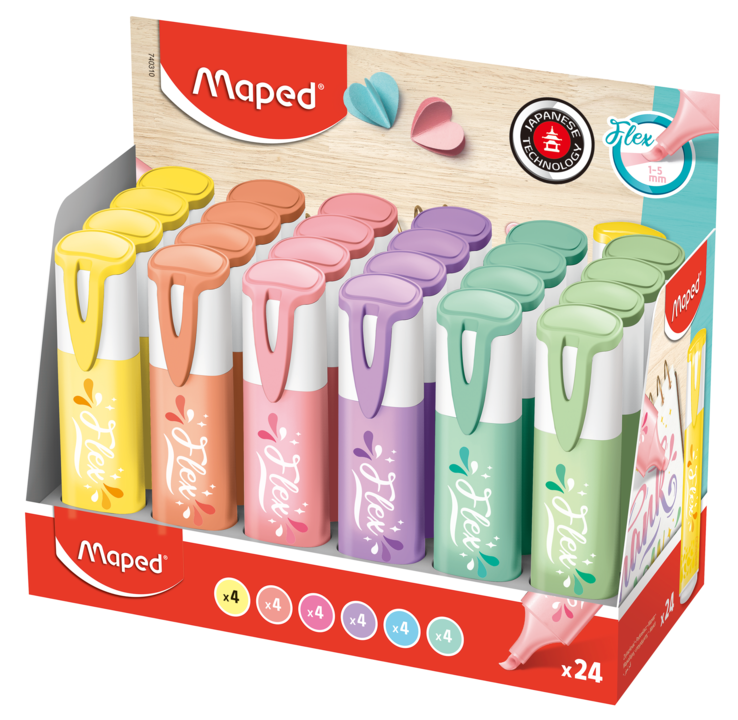RESALTADOR MAPED 740310/742539 FLEX PASTEL