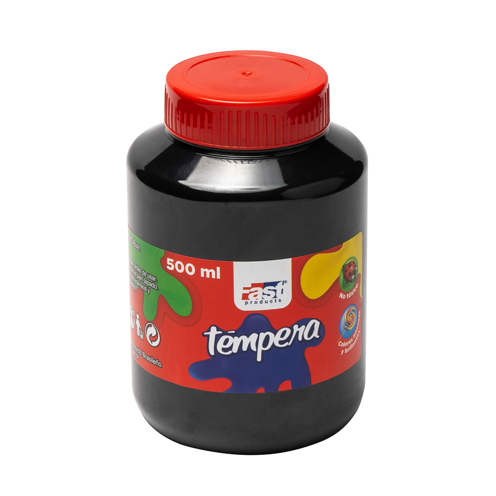 TEMPERA FAST 500ML 520 COLOR NEGRO