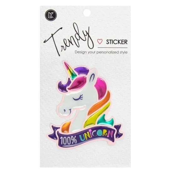 [DIST04818] STICKER LK 3206V TRENDY UNICORNIO