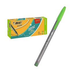 BOLIGRAFO BIC INTENSO FASHION 1.6mm  VERDE LIMA CX12