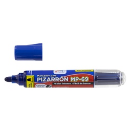 MARCADOR FAST P/PIZARRA MP69 P/REDONDA AZUL