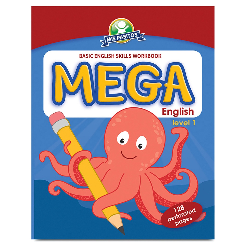 LIBRO P/COLOREAR MIS PASITOS ENGLISH LEVEL 1 (PULPO)