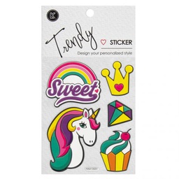 [DIST04945] STICKER LK 1302-1303V TRENDY UNICORNIO SWEET/LUCKY