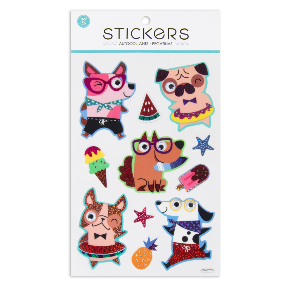 [DIST04988] STICKER LK 3702V PERRITOS Y HELADOS