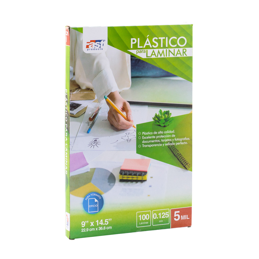 PLASTICO P/LAMINAR FAST OFICIO 9"X14.5"