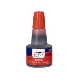 TINTA P/ ALMOHADILLA FAST 30ML TIPO GOTERO  ROJO