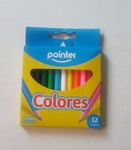 CRAYONES DE MADERA CORTO POINTER 12 COLORES
