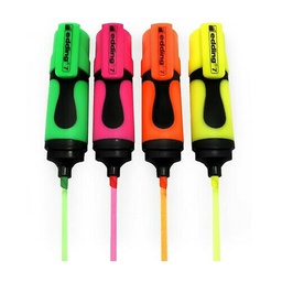 MARCADOR RESALTADOR EDDING MINI 4 UNIDADES (