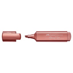 RESALTADOR FABER CASTELL METALICO ROJO