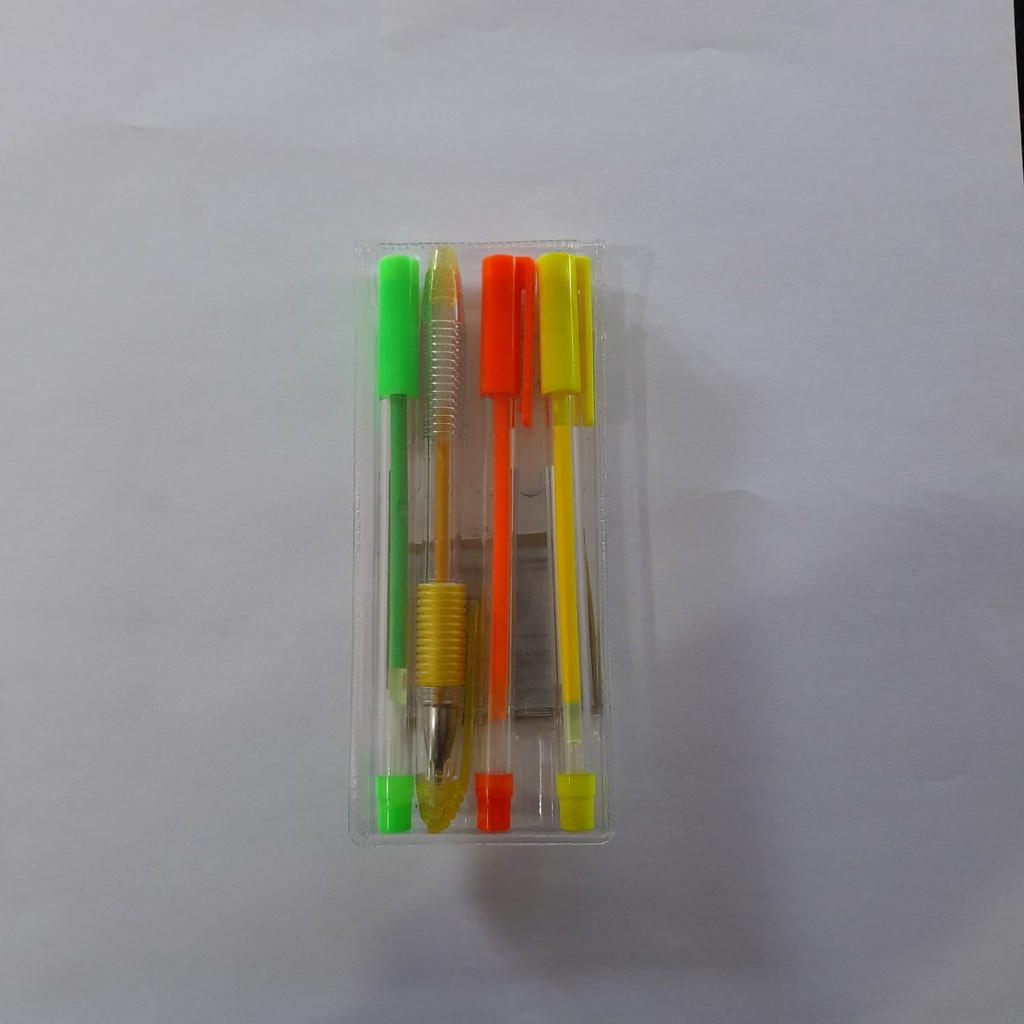 BOLIGRAFO GEL NEON HAUSER 5 COLORES