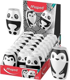 SACAPUNTAS MAPED 034014 SHARKY (PANDA Y PINGUINO) BL/NG (CX25)